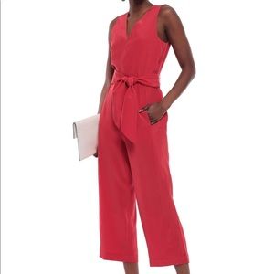 TIBI cropped silk jumpsuit